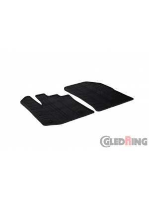 Original Gledring Passform Fußmatten Gummimatten 2 Tlg.-Fixing - Dacia Dokker Furgon 2013->